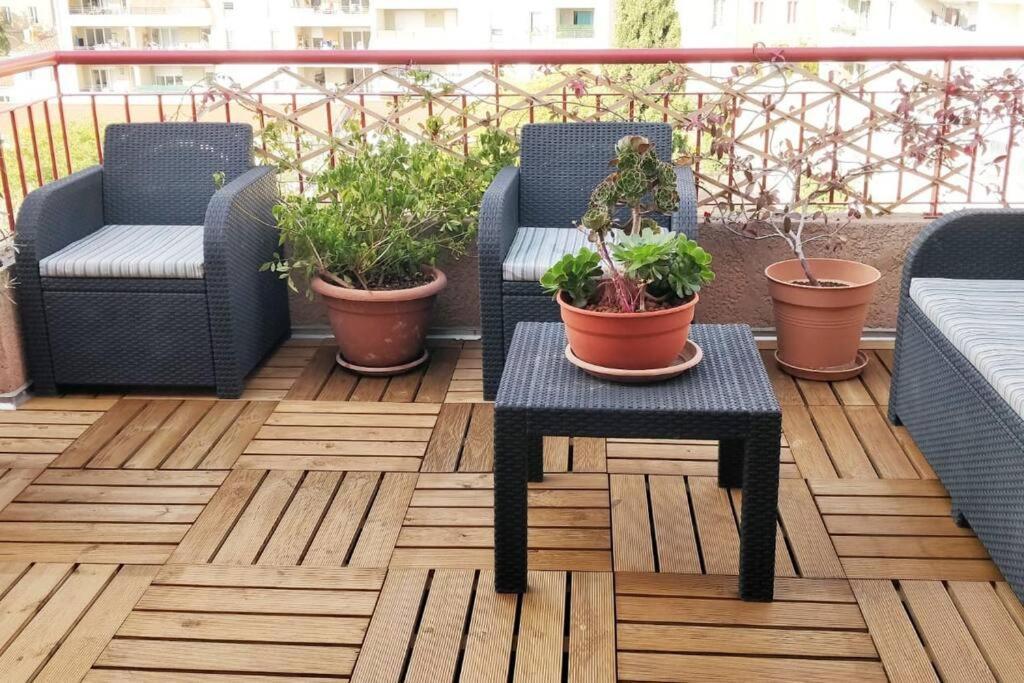 T3 Le Designer 4E-Terrasse-Climatisation & Netflix Apartment มาร์กเซย ภายนอก รูปภาพ